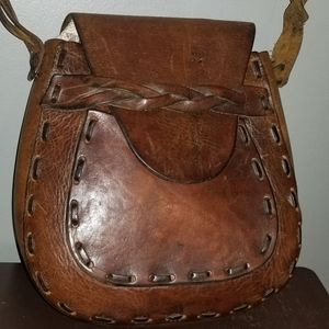 Handcrafted Leather Purse Vintage